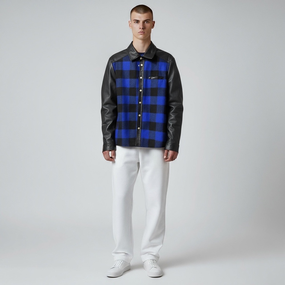 SLATE&STONE BOMBER PLAID JACKET SMALL